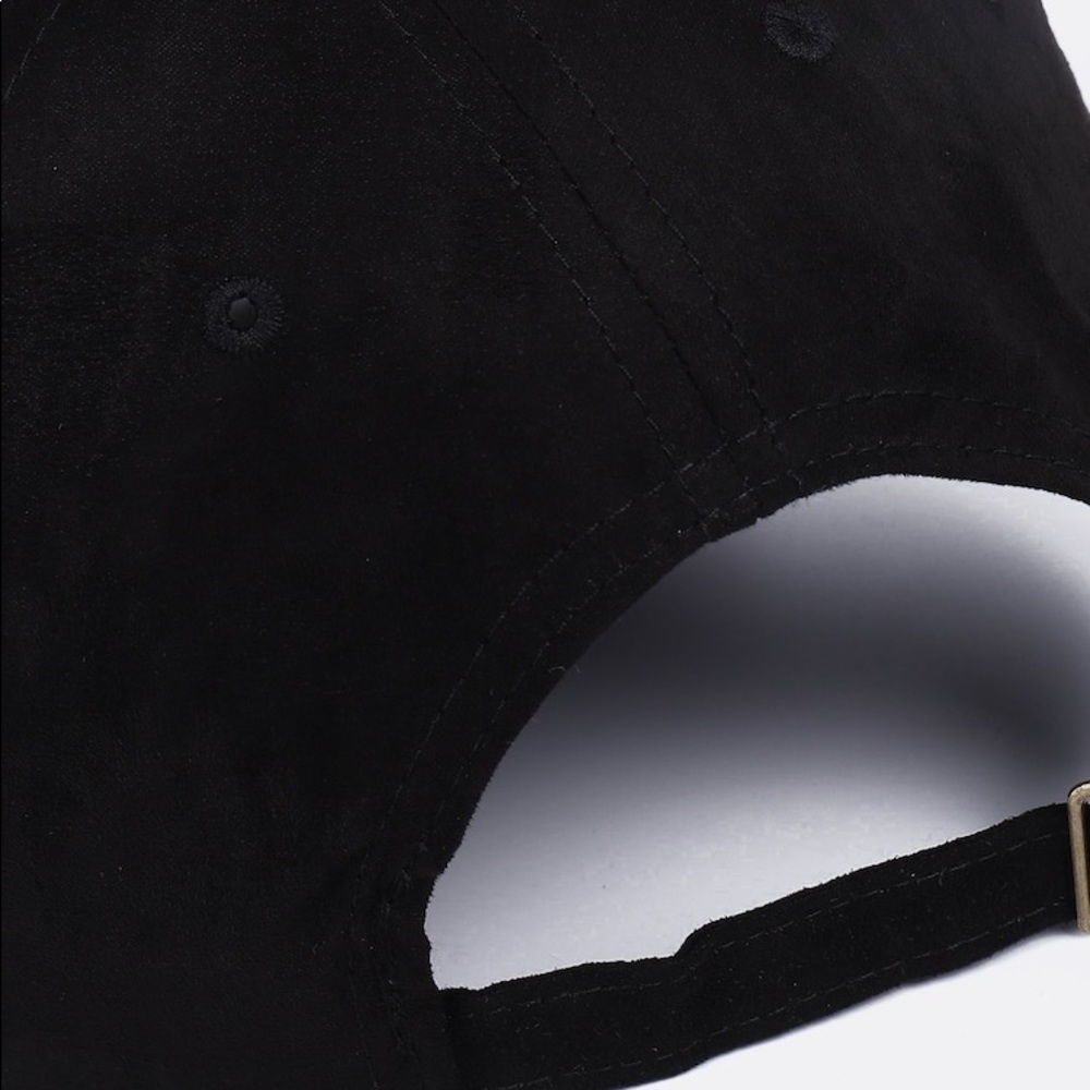 baseball cap vegan suede hat black 615055 - Picture 5 of 5